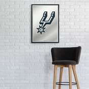 San Antonio Spurs: Framed Mirrored Wall Sign - Vertical, FNB-NBSASP-275-01A