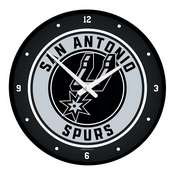 San Antonio Spurs: Modern Disc Wall Clock, FNB-NBSASP-510-01A
