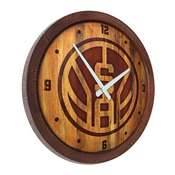San Antonio Spurs: Logo - "Faux" Barrel Top Clock, FNB-NBSASP-560-04