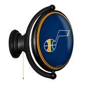 Utah Jazz: Original Oval Rotating Lighted Wall Sign, FNB-NBUTAH-125-01A