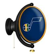 Utah Jazz: Original Oval Rotating Lighted Wall Sign, FNB-NBUTAH-125-01A