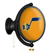 Utah Jazz: Original Oval Rotating Lighted Wall Sign, FNB-NBUTAH-125-01A