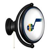 Utah Jazz: Original Oval Rotating Lighted Wall Sign, FNB-NBUTAH-125-01A