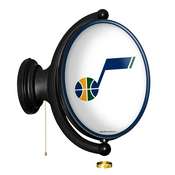Utah Jazz: Original Oval Rotating Lighted Wall Sign, FNB-NBUTAH-125-01A