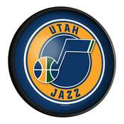 Utah Jazz: Round Slimline Lighted Wall Sign, NBUTAH-130-01