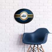 Utah Jazz: Oval Slimline Lighted Wall Sign, NBUTAH-140-01