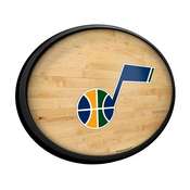 Utah Jazz: Hardwood - Oval Slimline Lighted Wall Sign, NBUTAH-140-21