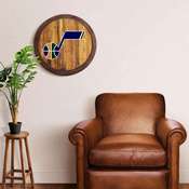 Utah Jazz: "Faux" Barrel Top Sign, FNB-NBUTAH-240-01