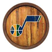 Utah Jazz: "Faux" Barrel Top Sign, FNB-NBUTAH-240-01
