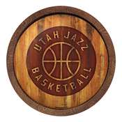 Utah Jazz: Logo - "Faux" Barrel Top Sign, FNB-NBUTAH-240-04