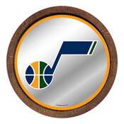 Utah Jazz: "Faux" Barrel Top Mirrored Wall Sign, FNB-NBUTAH-245-01A