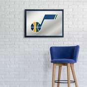 Utah Jazz: Framed Mirrored Wall Sign - Horizontal, FNB-NBUTAH-265-01A