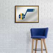 Utah Jazz: Framed Mirrored Wall Sign - Horizontal, FNB-NBUTAH-265-01A