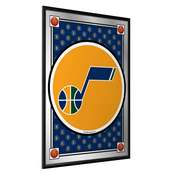 Utah Jazz: Team Spirit - Framed Mirrored Wall Sign - Vertical, NBUTAH-275-02