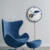 Utah Jazz: Bottle Cap Lighted Wall Clock, NBUTAH-545-01