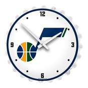 Utah Jazz: Bottle Cap Lighted Wall Clock, NBUTAH-545-01