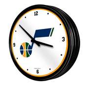 Utah Jazz: Retro Lighted Wall Clock, NBUTAH-550-01