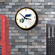 Utah Jazz: Retro Lighted Wall Clock, NBUTAH-550-01