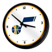 Utah Jazz: Retro Lighted Wall Clock, NBUTAH-550-01