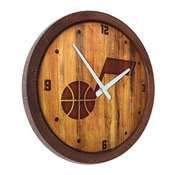 Utah Jazz: "Faux" Barrel Top Clock, FNB-NBUTAH-560-01