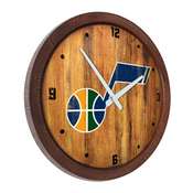 Utah Jazz: "Faux" Barrel Top Clock, FNB-NBUTAH-560-01