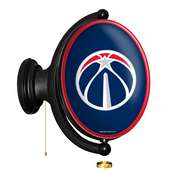 Washington Wizards: Original Oval Rotating Lighted Wall Sign, FNB-NBWWIZ-125-01A