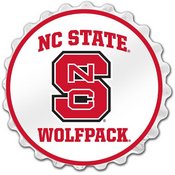 N.C. State Wolfpack Team Spirit Bottle Cap Wall Sign, FNB-NCNCST-210