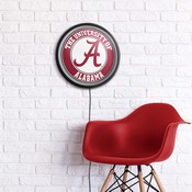 Alabama Crimson Tide: Round Slimline Lighted Wall Sign, NCALCT-130-01