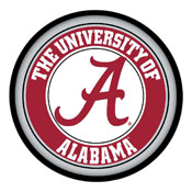 Alabama Crimson Tide: Round Slimline Lighted Wall Sign, NCALCT-130-01