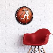 Alabama Crimson Tide: Basketball - Round Slimline Lighted Wall Sign, NCALCT-130-11