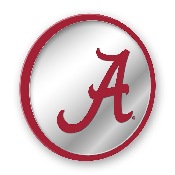 Alabama Crimson Tide: Modern Disc Mirrored Wall Sign, NCALCT-235-01