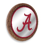 Alabama Crimson Tide: "Faux" Barrel Top Mirrored Wall Sign, NCALCT-245-01