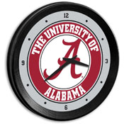 Alabama Crimson Tide: Ribbed Frame Wall Clock, NCALCT-530-01