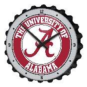 Alabama Crimson Tide: Bottle Cap Wall Clock, NCALCT-540-01