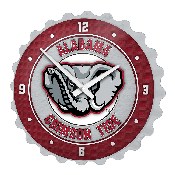 Alabama Crimson Tide: Al Logo - Bottle Cap Wall Clock, NCALCT-540-02