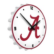 Alabama Crimson Tide: Bottle Cap Lighted Wall Clock, NCALCT-545-01