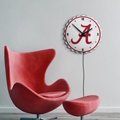 Alabama Crimson Tide: Bottle Cap Lighted Wall Clock, NCALCT-545-01
