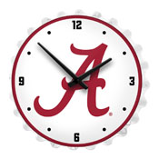 Alabama Crimson Tide: Bottle Cap Lighted Wall Clock, NCALCT-545-01