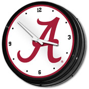 Alabama Crimson Tide: Retro Lighted Wall Clock, NCALCT-550-01
