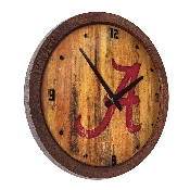 Alabama Crimson Tide: Weathered "Faux" Barrel Top Wall Clock, NCALCT-560-03