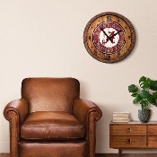 Alabama Crimson Tide: School Seal - Weathered "Faux" Barrel Top Wall Clock, NCALCT-560-06