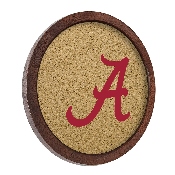 Alabama Crimson Tide: Logo - "Faux" Barrel Framed Cork Board, FNB-NCALCT-632-01A