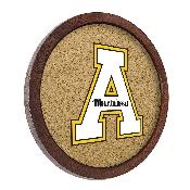 App State Mountaineers: "Faux" Barrel Framed Cork Board, FNB-NCAPST-632-01A