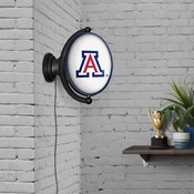 Arizona Wildcats: Original Oval Illuminated Rotating Wall Sign, FNB-NCARIZ-125-01A