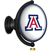 Arizona Wildcats: Original Oval Illuminated Rotating Wall Sign, FNB-NCARIZ-125-01A