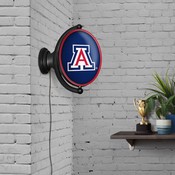 Arizona Wildcats: Original Oval Illuminated Rotating Wall Sign, FNB-NCARIZ-125-01A