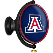 Arizona Wildcats: Original Oval Illuminated Rotating Wall Sign, FNB-NCARIZ-125-01A