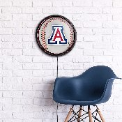 Arizona Wildcats: Baseball - Round Slimline Lighted Wall Sign, NCARIZ-130-31