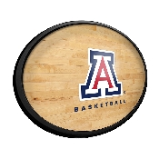 Arizona Wildcats: Hardwood - Oval Slimline Lighted Wall Sign, FNB-NCARIZ-140-12A
