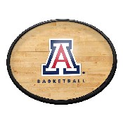 Arizona Wildcats: Hardwood - Oval Slimline Lighted Wall Sign, FNB-NCARIZ-140-12A